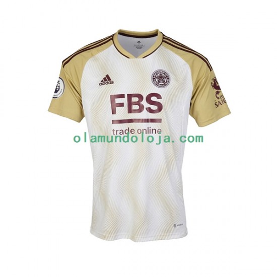 Camisola Leicester City Homem Equipamento Terceiro 2022-2023 Manga Curta